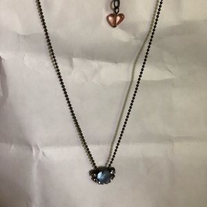 Sabika Blue Crystal Pendant Necklace